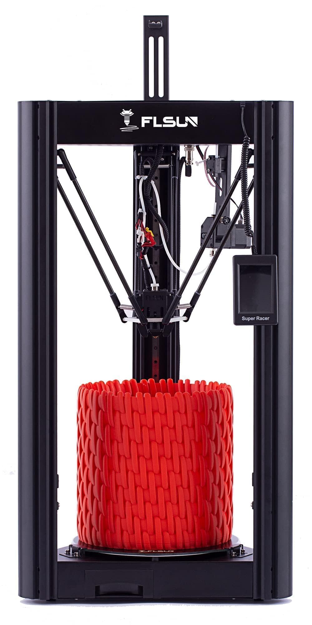 FLSUN Super Racer - 200 mm/s Fast 3D Printer, 2800 + mm/s², FDM Delta 3D Printer with self-Leveling Resume 1.75 PLA DIY 3D Printers Print Size Φ260 x 330 mm. (SR) - WoodArtSupply