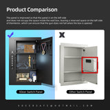 XDeer Security Flat Wall Safes In-Wall Hidden Safes Biometric Safes Fingerprint Safes Electronic Hidden Safes with Numeric Keypad Protecting Handguns, Money, Jewelry, Passports - for Home or Business XDeer