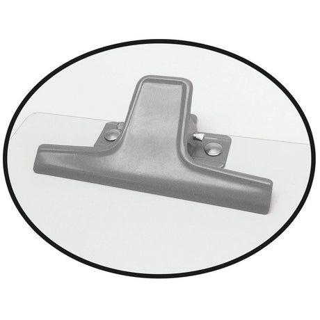 Acrimet White Clipboard Letter Size A4 (13” x 9 1/16”) Premium Metal Clip (Hardboard) (Silver Clip) (6 Pack) Acrimet