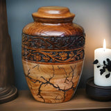 Best Urn for Human Ashes Large Wooden urn for Cremation Adult urn Box for Ashes Personalized Wooden urn Burial urn for Funeral Wood Box Generic