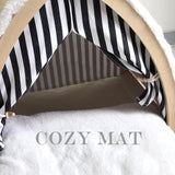 COODIA Cat House, Cat Beds for Indoor Cats, Cat Scratchers with Sisal Scratching Board, Cat Scratcher Bed with Fluffy Ball Hanging, Cat Condo 20x16x16 inches COODIA