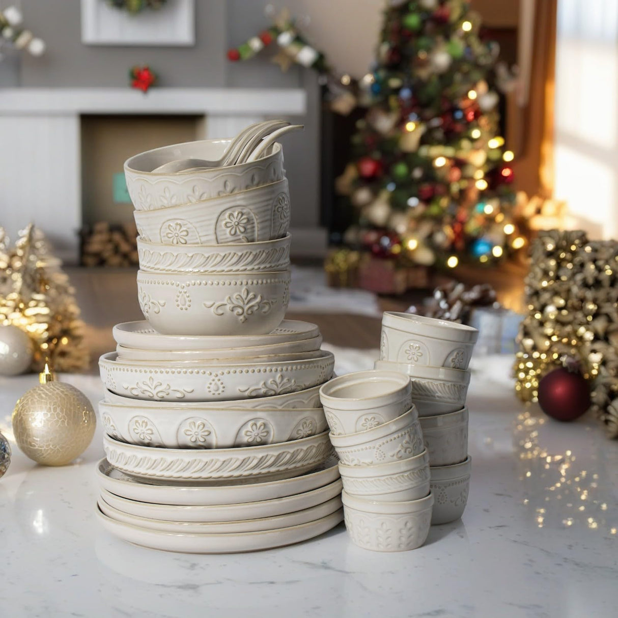 Artena Ramekins, Ramekins Oven Safe, Creme Brulee Ramekins, Embossed White Ceramic Ramiken, Souffle Pudding Custard Cups, Baking Dish, Dipping Bowls, Sauce Cups, Set Of 4 (Pinwheel Flower, 8 oz) Artena