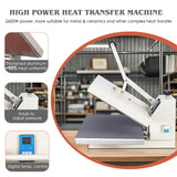 16x32 Inch Heat Press, 110V 2600W High Pressure Clamshell Heat Press Machine for Business, Large Professional Digital Control Heat Transfer Machine for Sublimation Anranni