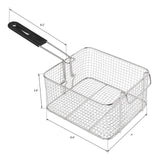 ROVSUN 22.8QT Electric Deep Fryer w/ 2 Baskets & Lids, 21.8L Stainless Steel Commercial Double Fryer, Countertop Kitchen Frying Machine w/Temperature Control, French Fries Donuts 5000W ROVSUN