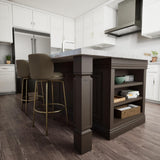 Ekena Millwork COL05X05X35KERW Kent Raised Panel Cabinet Column (Top Block: 6", Bottom Block: 7"), 5"W x 5"D x 35 1/2"H, Rubberwood Ekena Millwork