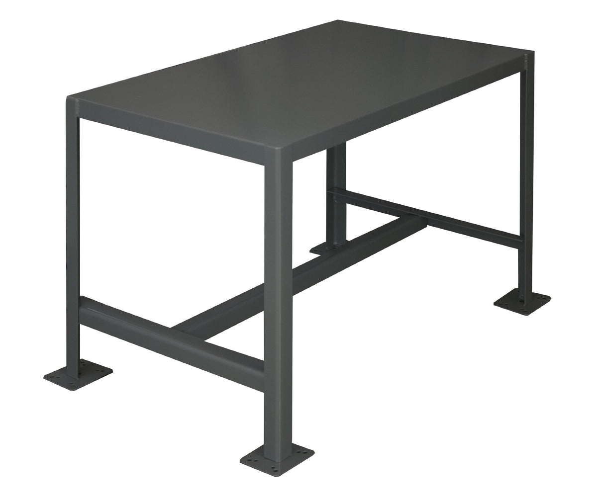 Durham Steel Medium Duty Machine Table, MT243630-2K195, 1 Shelves, 2000 lbs Capacity, 36" Length x 24" Width x 30" Height Durham