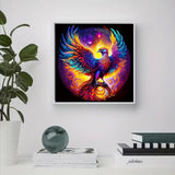 JFYHAB Phoenix Diamond Art Kits for Adults,DIY 5D Fire Phoenix Diamond Painting Kits for Beginners, Round Full Drill Diamond Dots Paintings,Diamonds Pictures Gem Art Crafts Home Decor 12x12 inch JFYHAB