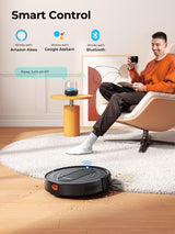 Airzeen Robot Vacuum Cleaner with 3000Pa Suction,Personalized Cleaning Settings,Auto Self-Charging Robotic Vacuum,Carpet Booster,App/Alexa/Remote Control, Ideal for Pet Hair/Hard Floor/Carpet,R7 Airzeen