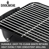 Portable Charcoal Grill, Tabletop Outdoor Barbecue Smoker, Small BBQ Grill for Outdoor Cooking Backyard Camping Picnics Beach by DNKMOR RED WoodArtSupply