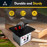 Cbhfmljd Portable Edge Bander Machine Double Side Gluing Wood Banding Machine 1200W 110V Automatic Protection System, Works With Straight And Arc Edges, Used In Cabinets, Wardrobes, Wooden Doors Cbhfmljd
