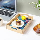 EWJRNSF Diamond Art Kits for Adults Wooden Serving Trays with Handles, 5D Diamond Painting Big Gem Arts and Craft Gifts Trays Decor Gift Home Decor 7.8x11.8 Inches Turtle A EWJRNSF