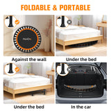 40"/48" Foldable Mini Trampoline Load 330lbs,Portable Exercise Rebounder Trampoline with Adjustable Foam Handle,Fitness Trampoline for Adults (40 in with handrail) FitinOne