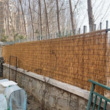 Reed Fencing Rolls for Balcony, Brown Bamboo Fence Reed Privacy Screen 1.6' 2' 3' 4' 5' 6' High Outdoor Patio Balcony Backyard Railing (Size : 3'H x16'L) YPINKZ