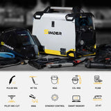 SSIMDER Aluminum MIG Welder Pulse MIG/MAG/HF TIG/Stick/Pilot ARC Plasma Cutter 200A Welding Machine SD4050Pro 10 in 1 Welder Cutter Combo S SIMDER