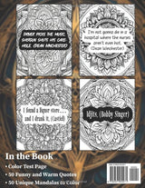 Supernatural Quote Coloring Book: The Unofficial TV Show Activity Book with 50 Badass, Funny, Heartfelt and Motivationak Quotes and Mandala ... and The Winchester TV Series fans WoodArtSupply
