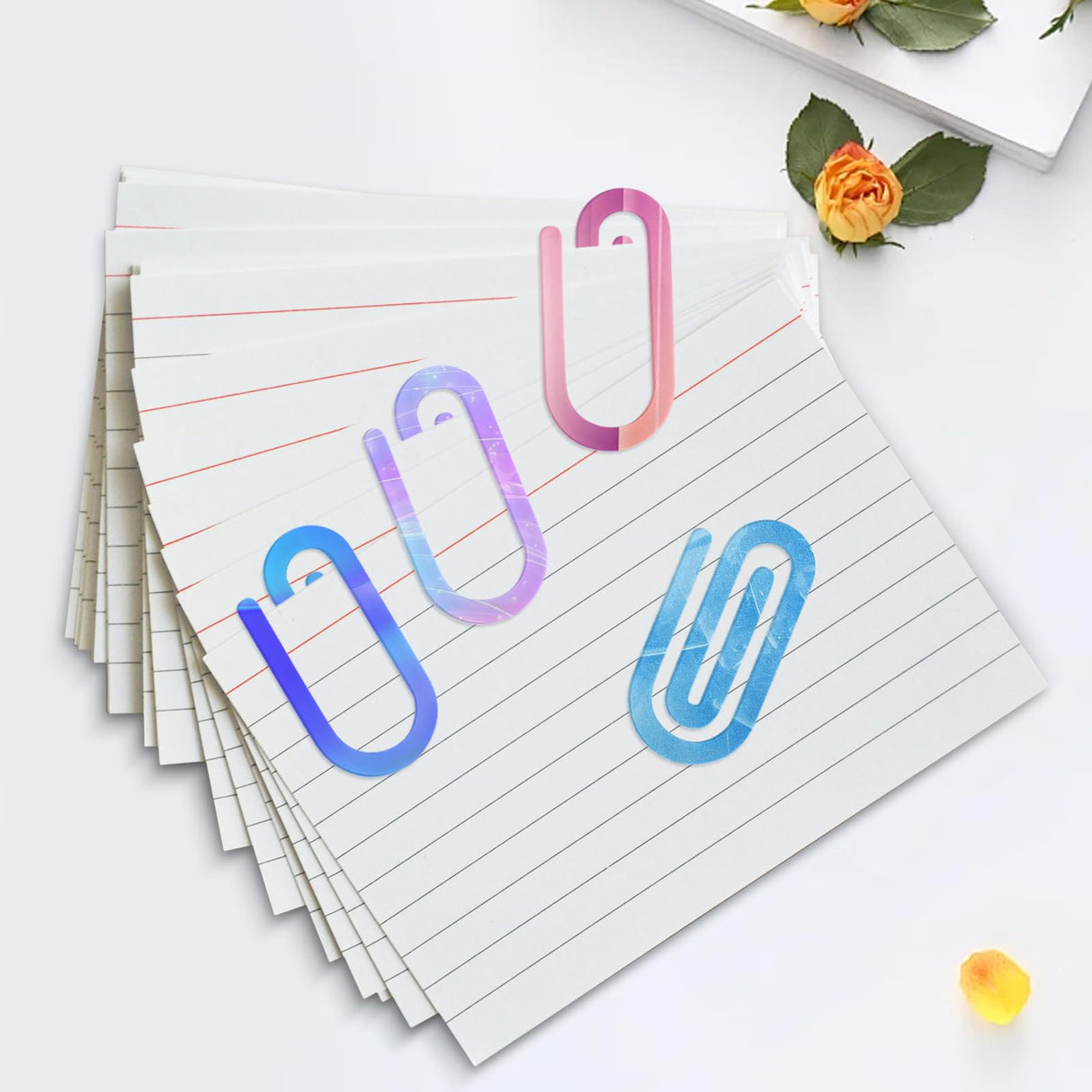 ToBeAce 12 Pcs Sublimation Paper Clips Jumbo Blanks, 4x2 Inch Acrylic Sublimation Paperclips Blanks Large, Personalized Paper Clips for Crafts, Gifts, Home, Office, School Use ToBeAce