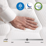 elitespace King Size Mattress,12 Inch Hybrid Mattress in a Box with Gel Memory Foam,Individually Wrapped Pocket Coils Innerspring,Pressure-Relieving and Supportive. elitespace