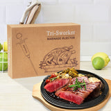 Tri-Sworker Meat Injector Syringe for Smoking with 4 Marinade Flavor Food Injector Needles, Ideal to Injector Marinades for Meats, Turkey, Brisket, Beef; 2-OZ Capacity Tri-Sworker