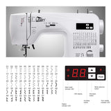 Sewing Machine Computerized Embroidery Sewing Machine with 60 Unique Built-in Stitch Uten