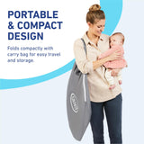 Graco Pack n Play Dome LX Playard with Baby Bassinet, Lightweight Portable Crib, Push-Button Fold Travel Crib, Redmond, Convertible Graco