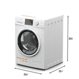 KoolMore 2-in-1 Front Load Washer and Dryer Combo, 2.7 Cu. Ft., for Apartment, Dorm, RV, 16 Wash and 4 Dry Cycles, Compact Space Saver [White] [120V] (FLC-3CWH) KoolMore