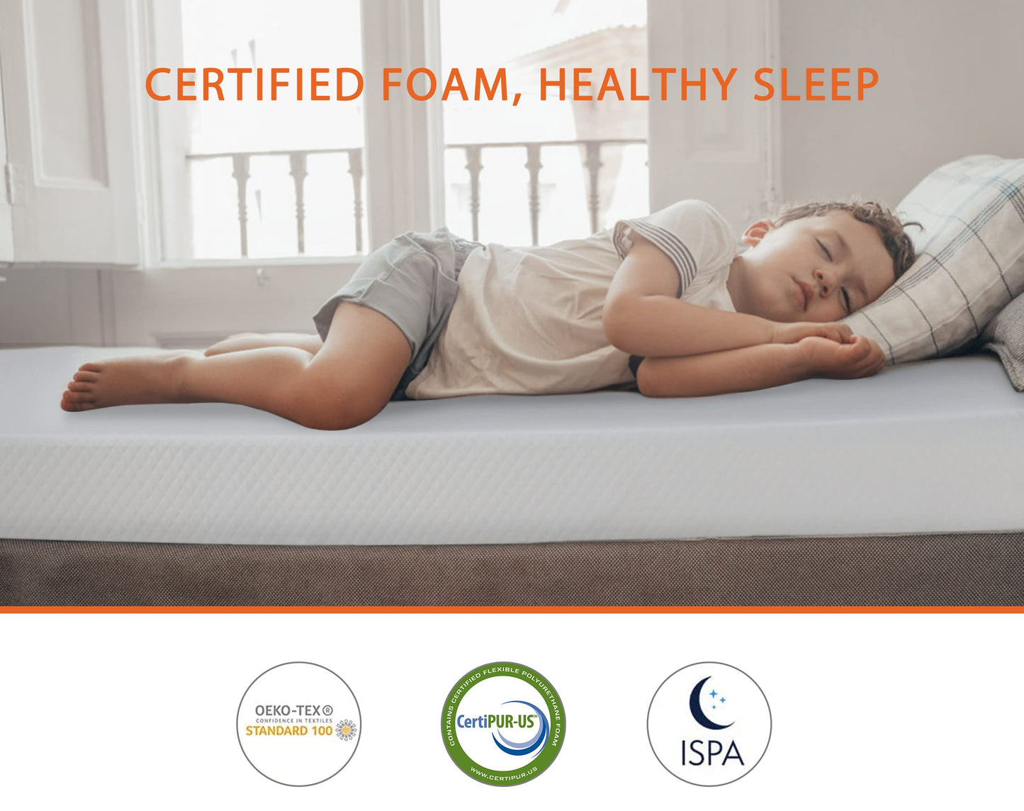 Twin Mattress, 5/6/8/10/12 Inch Medium Firm Mattress Memory Foam Mattress for Cool Sleep & Pressure Relief, Certipur-Us Certified Twin Bed Mattress, Twin Size Mattresses Bed in a Box, (Twin, 8 Inch)