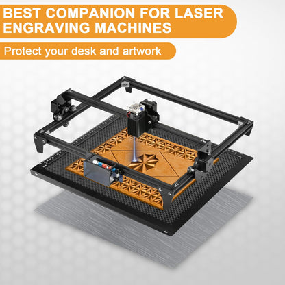 Honeycomb Laser Bed, 350x350mm Honeycomb Working Table with Aluminum Plate Honeycomb Panel for Laser Engraver Machine for Smooth Cut Edges Fast Heat Dissipation Tabletop Protection - WoodArtSupply