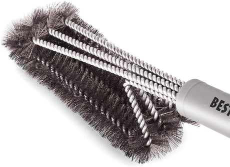 Best BBQ Grill Brush Stainless Steel 18" Barbecue Cleaning Brush w/Wire Bristles & Soft Comfortable Handle - Perfect Cleaner & Scraper for Grill Cooking Grates Best