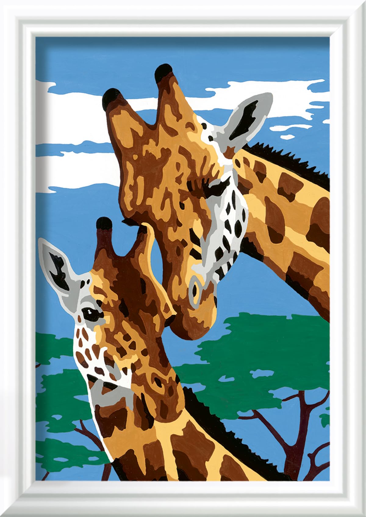 Ravensburger Cute Giraffes Paint by Numbers Kit for Kids - 23615 - Painting Arts and Crafts for Ages 7 and Up Ravensburger
