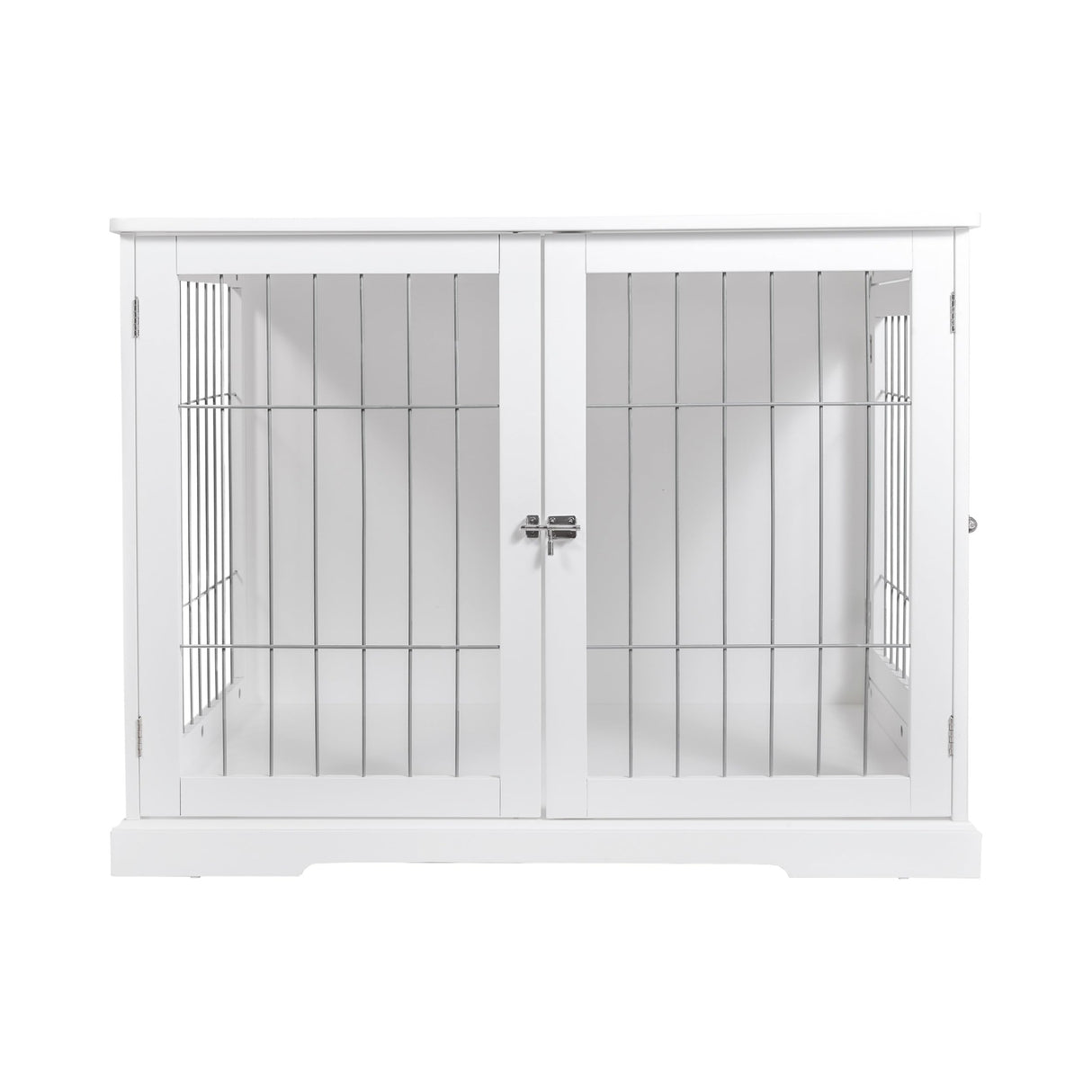TRIXIE 29.5" Indoor Dog Crate, Wooden Crate Table for Dogs Up to 25 lb, Small Dog Kennel, Perfect in Any Room, White TRIXIE