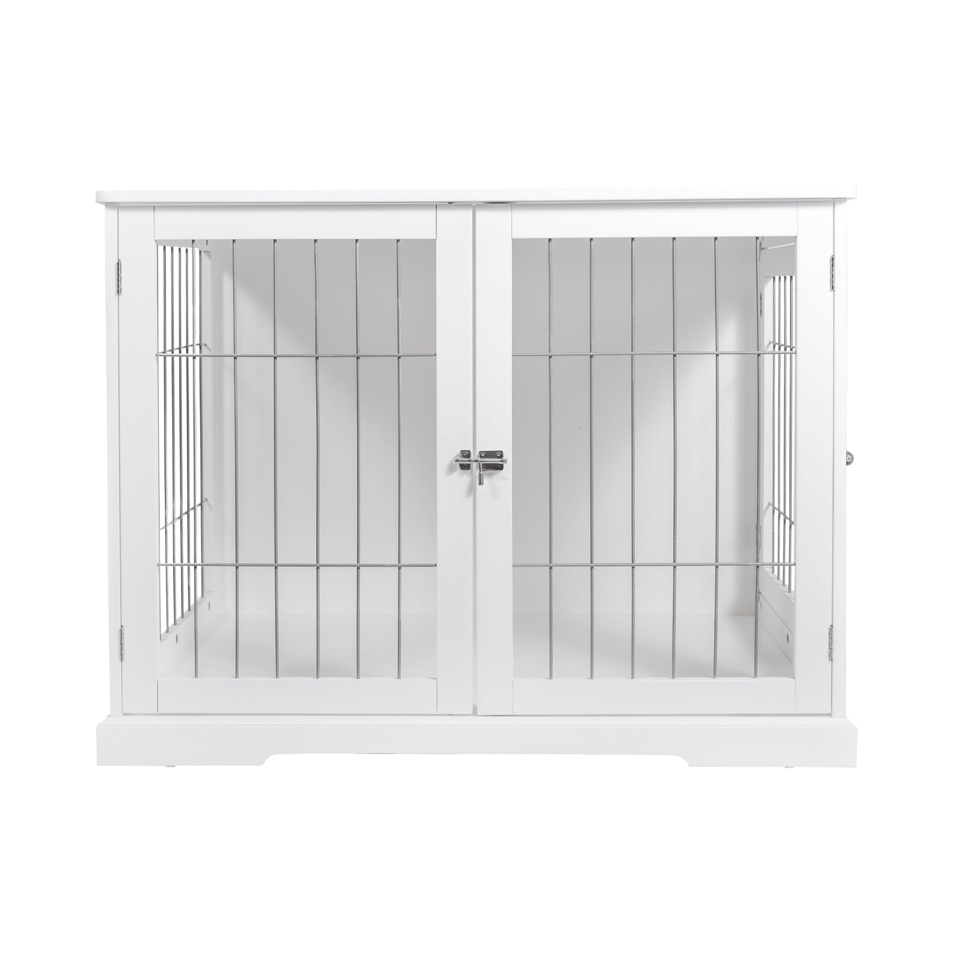 TRIXIE 29.5" Indoor Dog Crate, Wooden Crate Table for Dogs Up to 25 lb, Small Dog Kennel, Perfect in Any Room, White - WoodArtSupply