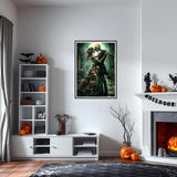 SENQAO Skull Diamond Art Kits for Adults, Halloween Skull Love DIY 5D Diamond Painting Kits Full Drill Diamond Dots Paintings with Diamonds Gem Art and Crafts Home Decor 12x16inch SENQAO