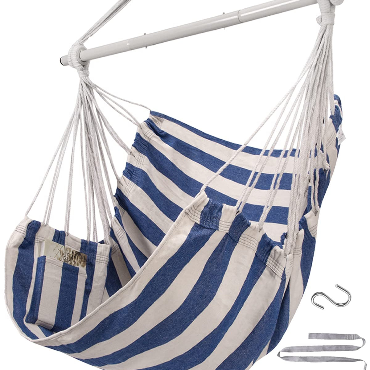 ADVOKAIR Hammock Chair Swing (500 lbs Max) - Hanging Hammock Chair Rop ...