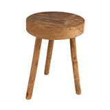 Bloomingville Reclaimed Wood Stool, Natural, 13" Round x 18"H Bloomingville
