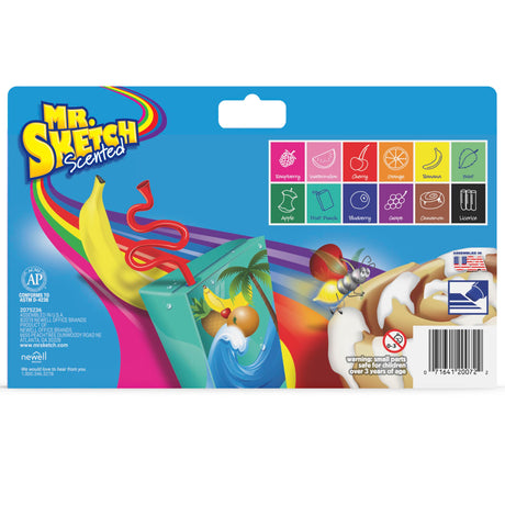 Mr. Sketch Scented Markers Chisel Tip Marker Assorted Colors 12 Count Mr. Sketch