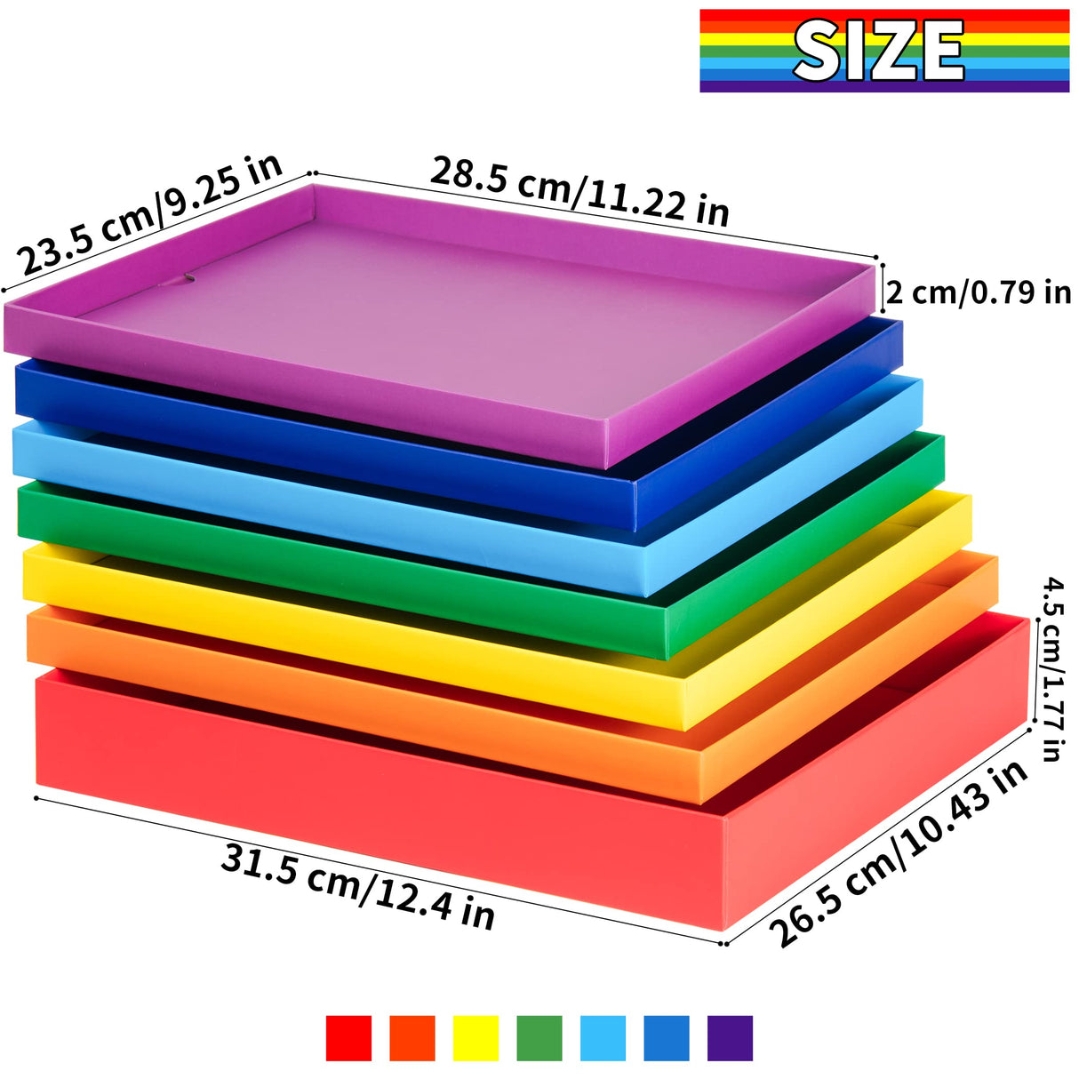 Tektalk Puzzle Sorting Trays Stackable Jigsaw Puzzle Sorters Puzzle Accessory for Puzzlers for Puzzles up to 1500 Pieces Tektalk