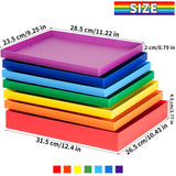 Tektalk Puzzle Sorting Trays Stackable Jigsaw Puzzle Sorters Puzzle Accessory for Puzzlers for Puzzles up to 1500 Pieces Tektalk