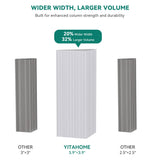 YITAHOME White Gazebo 10x12ft Hardtop Double Roof Canopy Galvanized Iron Aluminum Frame Outdoor Gazebo with Netting and Shaded Curtains Garden Tent for Patio, Backyard, Deck and Lawns, Grey Curtain YITAHOME