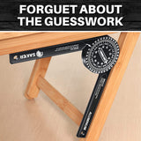 Saker Miter Saw Protractor&Saker Contour Gauge (5 Inch Lock) Profile Tool Saker