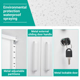 Metal Garage Storage Cabinet with 2 Doors and 4 Adjustable Shelves 72" Pantry Cabinet Utility Storage Cabinet Locking Steel Storage Cabinet Utility SISESOL