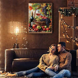 TCDZMYGS Fall Diamond Art Kits for Adults - Fruit Red Wine Diamond Painting Kits for Adults,5D Round Full Drill Gem Art for Adults DIY Paint by Diamonds dots12x16 inch TCDZMYGS