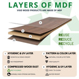 Vigo Wood Book Stand for Reading 360° Adjustable, Wooden Laptop Stand, Cookbooks Holder, Music Scores, Featuring Multi-Height Angles and Foldable Design with Page Clips. Vigo Wood