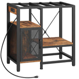 MAHANCRIS 20-37 Gallon Fish Tank Stand, Aquarium Stand with Power Outlet and Storage Cabinet, Heavy Duty Tank Stand Suitable for Turtle Tank, Reptile Terrarium, for Home Office, Rustic Brown FTHR40E01 MAHANCRIS