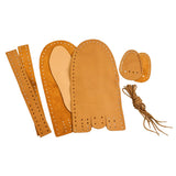 Realeather Crafts C4604-04 Leather Moccasin Kit, Size 10/11, Gold/Tan Realeather