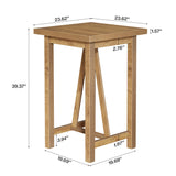 Tribesigns Bar Table, 39.4" Tall Counter Height Pub Table for Cocktail Coffee Bistro, Farmhouse Square High Top Desk for Living Room, Dining Room, Kitchen, Small Space Tribesigns