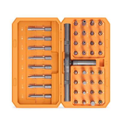 ORIA Ratchet Screwdriver Set, 42 in 1 Magnetic Repair Tool Kit with Rotatable Ratchet Handle, 40 PCS Magnetic Precision Bits, Storage Case for Home Appliances