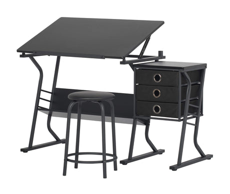 SD STUDIO DESIGNS Eclipse Craft Center in Black / Black 13365 SD STUDIO DESIGNS