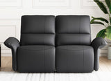Belffin Leather Loveseat Recliner Sofa for Living Room Oversized Black Manual Reclining Couch for Living Room Double Recliner Home Theater Seating. Black Couch Belffin