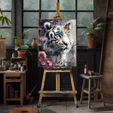 Natuyalo Paint by Numbers Kits for Adults, White Tiger Paint by Number for Adults Beginner, Animal Paint by Numbers on Canvas for Home Wall Decor 16x20 Inch Natuyalo