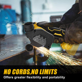 Cordless Cut Off Tool compatible with Dewalt 20V MAX Battery, AODERTI Rotorazer Saw Brushless and Compact, Tile Cutter 10,000RPM, 5 Saw 3” Blades for Metal, Wood, Tile and Plastic (Bare Tool Only) AODERTI